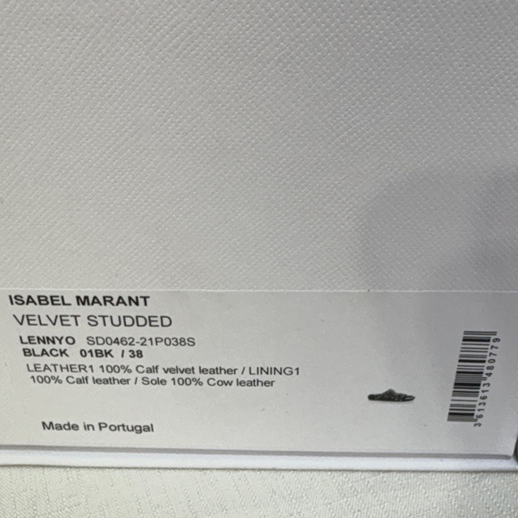 Isabel Marant Black suede Studded Sandals Lennyo: - Picture 2 of 13